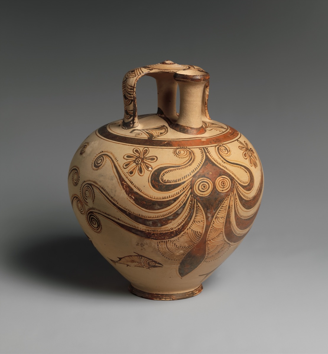 Stirrup Jar with Octopus