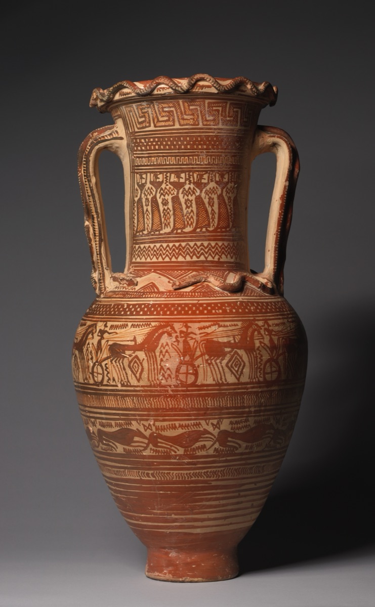Geometric Neck-Handled Amphora: Prothesis