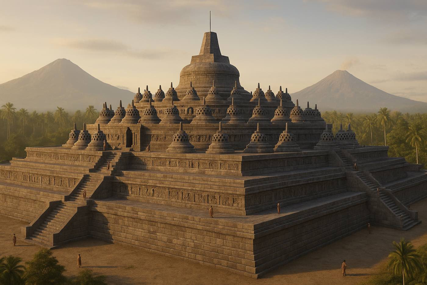 AI reconstruction: Borobudur - reconstruction