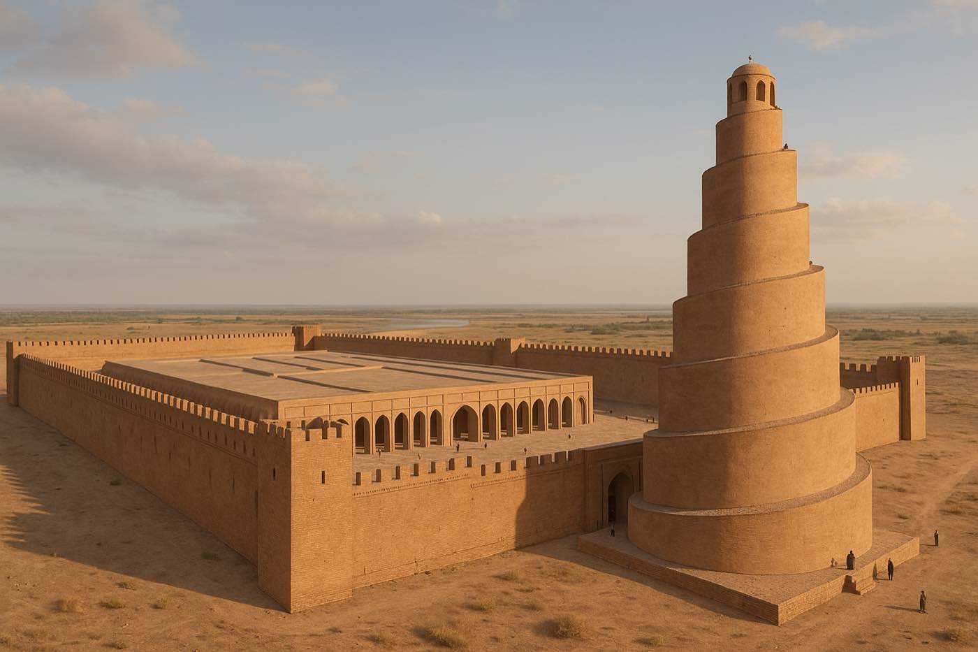 AI reconstruction: Great Mosque of al-Mutawakkil - reconstruction