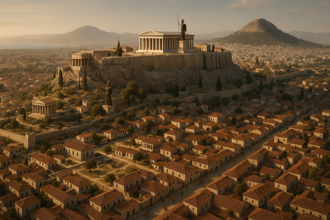AI reconstruction: Athens - reconstruction