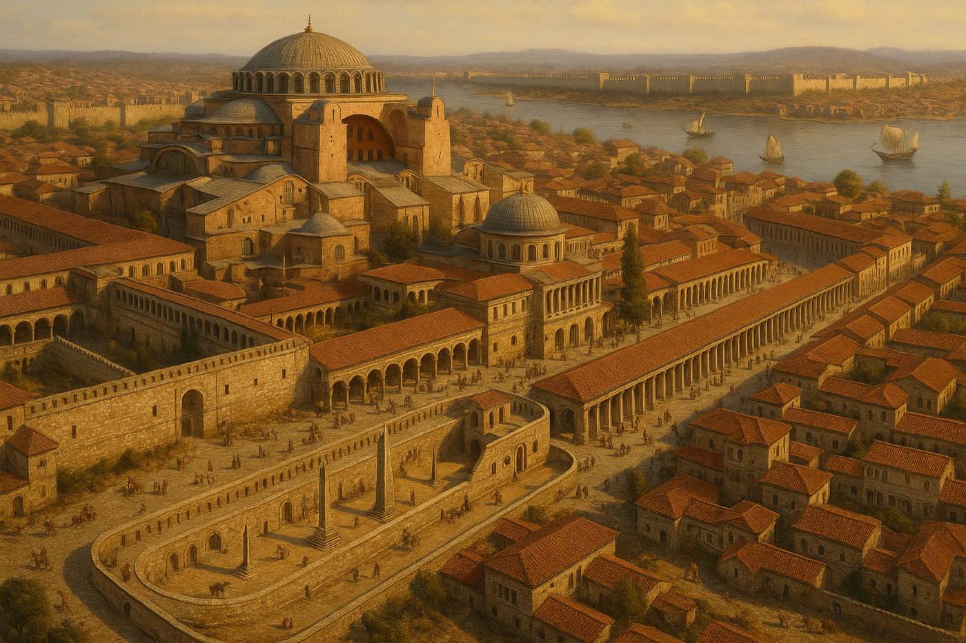 AI reconstruction: Constantinople - reconstruction