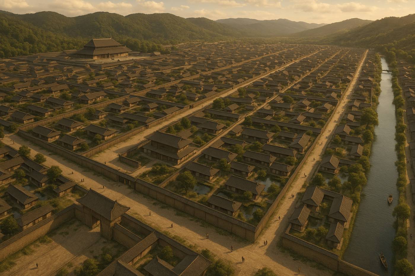 AI reconstruction: Heian-kyo - reconstruction