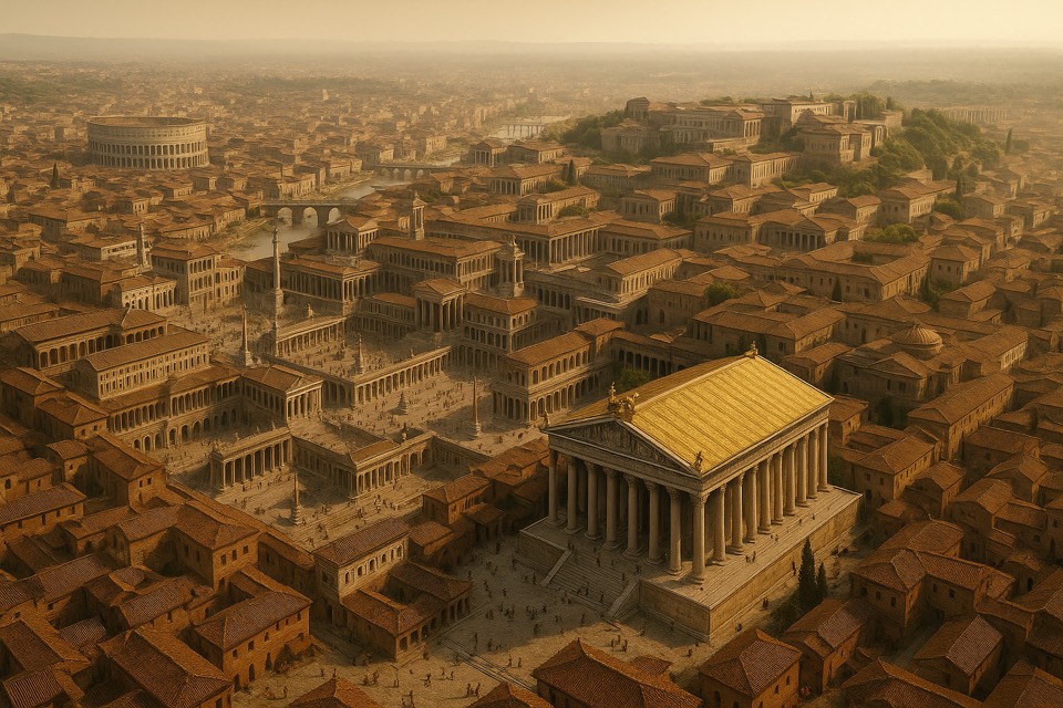 AI reconstruction: Rome - reconstruction
