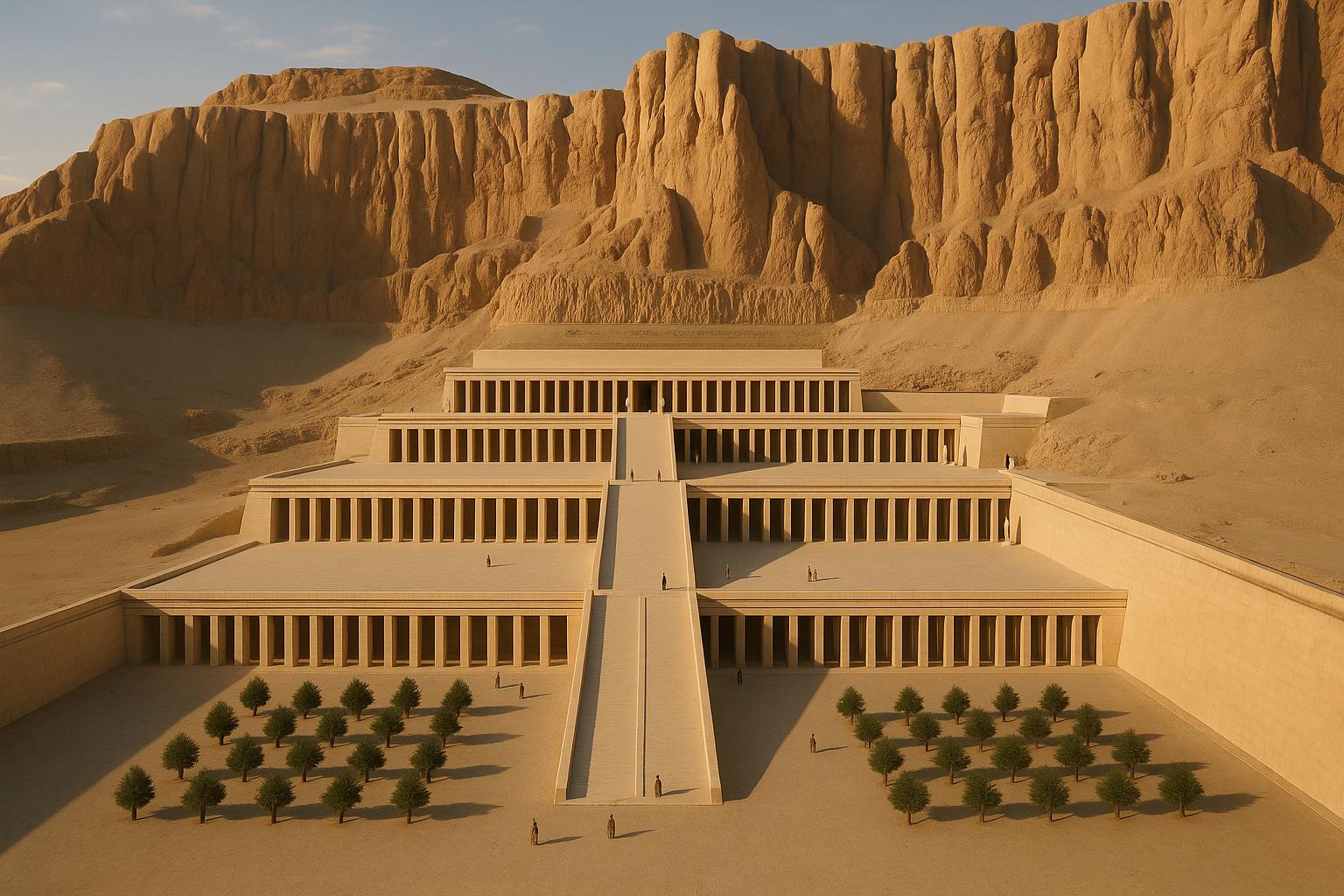 AI reconstruction: Temple of Hatshepsut at Deir el-Bahari - reconstruction