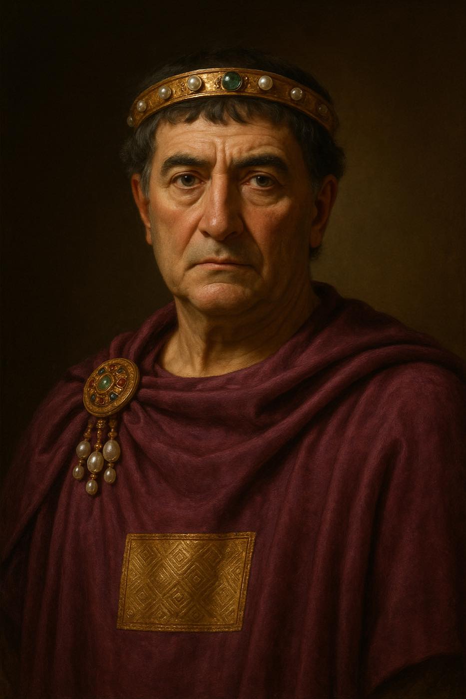 AI reconstruction: Justinian I - reconstruction
