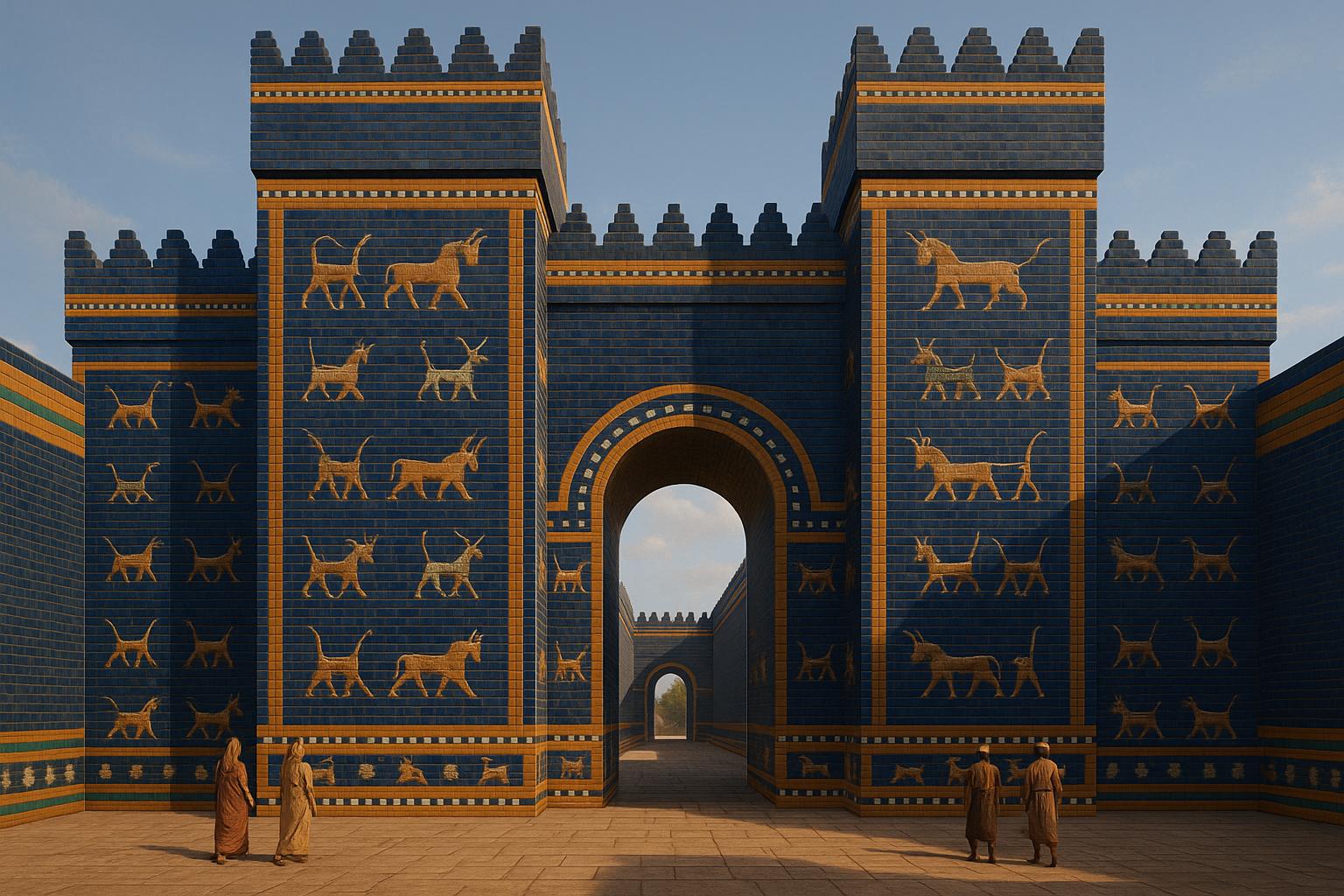 AI reconstruction: Ishtar Gate of Babylon - reconstruction