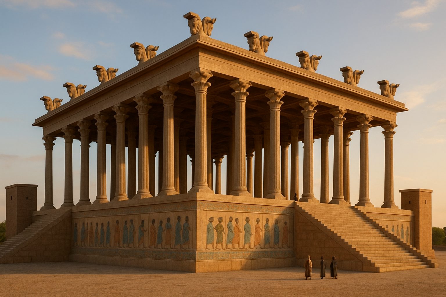 AI reconstruction: Apadana of Persepolis - reconstruction