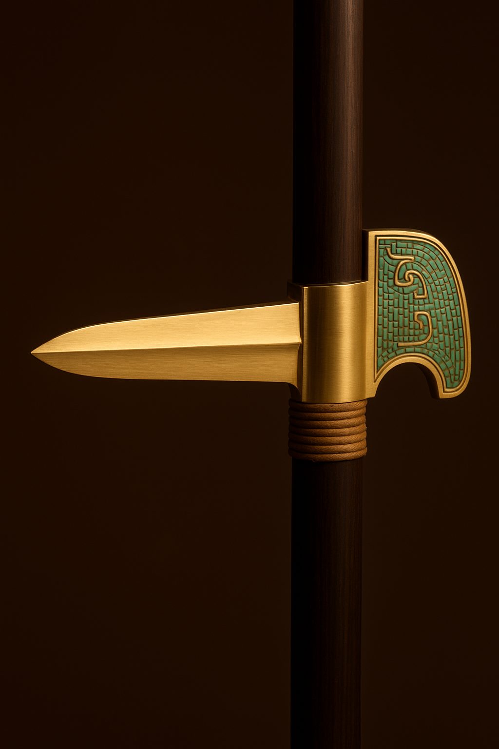 AI reconstruction: Shang bronze ge dagger-axe - reconstruction